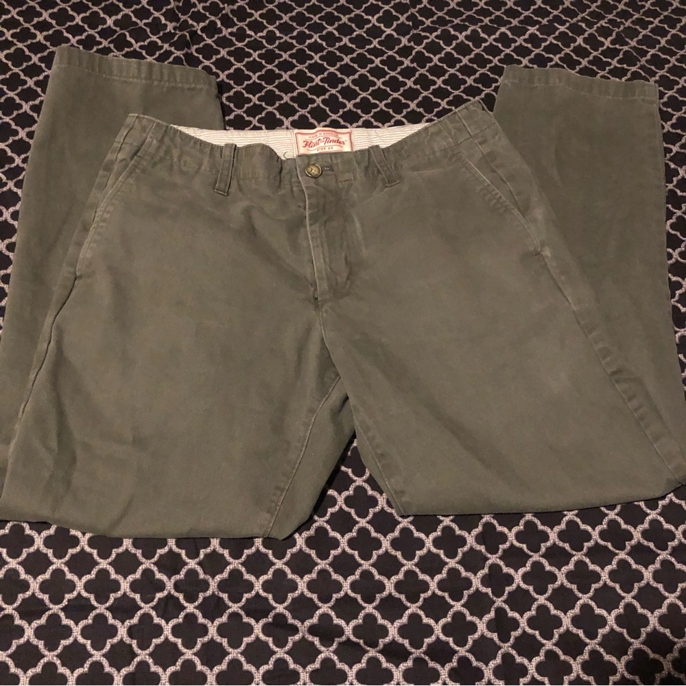 Flint and Tinder Pants Mens Sz 32 Chinos Straight Gray Made in USA B10